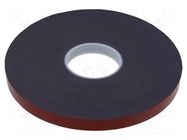 Tape: fixing; W: 19mm; L: 33m; Thk: 1.2mm; double-sided; acrylic AFTC