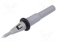 Test probe; 500mA; black,grey; Socket size: 4mm CAL TEST