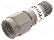 Attenuator; SMA socket,SMA plug; 50Ω; 10dB; 18GHz CAL TEST