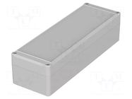 Enclosure: multipurpose; X: 80mm; Y: 240mm; Z: 60mm; EUROMAS II; grey BOPLA