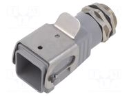 Enclosure for connectors: HDC; size 1; for cable; with latch WEIDMÜLLER