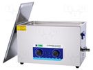 Ultrasonic washer; 500x300x200mm; 40kHz; 20÷80°C; 230VAC; Plug: EU 