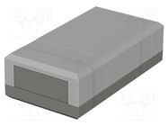 Enclosure: with panel; ELEGANT; X: 82mm; Y: 150mm; Z: 45mm; dark grey BOPLA