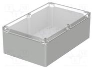 Enclosure: multipurpose; X: 160mm; Y: 250mm; Z: 90mm; EUROMAS; IP65 BOPLA