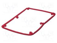 Gasket; elastomer thermoplastic TPE; BoPad; Colour: red BOPLA