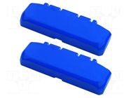 Hinge; polycarbonate; BOCUBE; blue; 2pcs; UL94V-0 BOPLA