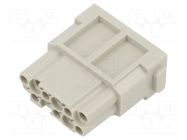 Connector: HDC; module; female; 10A; 250V; Han-Modular®; PIN: 12 HARTING