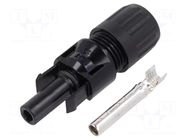 Connector: solar; plug; female; MC4; 39A; 1kV; IP2X,IP65,IP68; 5÷6mm STÄUBLI