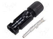 Connector: solar; plug; male; MC4; 39A; 1kV; IP2X,IP65,IP68; crimped STÄUBLI
