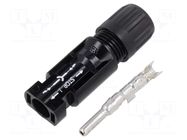 Connector: solar; plug; male; MC4; 39A; 1kV; IP2X,IP65,IP68; crimped STÄUBLI