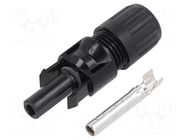 Connector: solar; plug; female; MC4; 39A; 1kV; IP2X,IP65,IP68 STÄUBLI