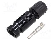 Connector: solar; male; straight; 4÷6mm2; crimped; photovoltaics STÄUBLI