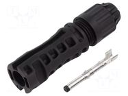Connector: solar; plug; male; MC4 Evo stor; 47A; 1.5kV; straight STÄUBLI