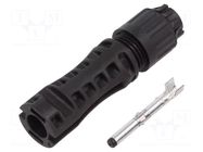 Connector: solar; plug; male; MC4 Evo 2; 53A; 1.5kV; IP2X,IP65,IP68 STÄUBLI