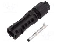 Connector: solar; plug; male; MC4 Evo 2; 53A; 1.5kV; IP2X,IP65,IP68 STÄUBLI
