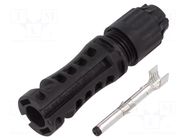Connector: solar; plug; male; MC4 Evo 2; 69A; 1.5kV; IP2X,IP65,IP68 STÄUBLI