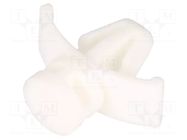 PCB distance; polyamide; L: 4.74mm; Mount.plate thick: 1.57mm KEYSTONE