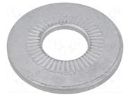 Washer; internally serrated; M12; D=32mm; h=3.6mm; spring steel BOSSARD