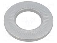 Washer; internally serrated; M16; D=32mm; h=4.1mm; spring steel BOSSARD