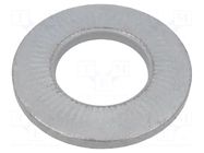 Washer; internally serrated; M20; D=40mm; h=4.9mm; spring steel BOSSARD