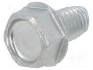 Screw; 5x8; Head: hexagonal; none; 8mm; hardened steel; zinc BOSSARD