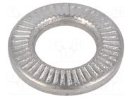 Washer; internally serrated; M6; D=12mm; h=1.85mm; BN 21206 BOSSARD