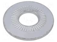 Washer; internally serrated; M8; D=22mm; h=2.7mm; spring steel BOSSARD