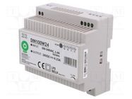 Power supply: switched-mode; for DIN rail; 100W; 24VDC; 0÷4.15A POS
