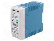 Power supply: switched-mode; for DIN rail; 40W; 24VDC; 0÷1.7A POS
