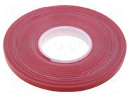 Tape: hook and loop; W: 9mm; L: 25m; Thk: 0.82mm; acrylic; -30÷90°C AFTC