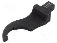 Wrench tip; torque,hook; Spanner: 40÷45mm; Socket size: 14x18mm KING TONY