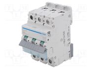 Circuit breaker; 230/400VAC; Inom: 63A; Poles: 3; Charact: C; 10kA HAGER