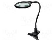 Desk magnifier; with backlight; 3dpt; Ø100mm; Illumination: LED Goobay