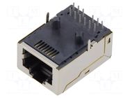Connector: RJ45; socket; PIN: 8; Cat: 6a; shielded; 8p8c; THT ADAM TECH