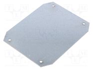 Mounting plate; steel sheet; SCAME-653.01; Series: ALUBOX SCAME