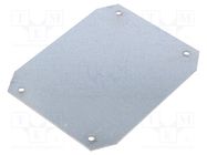 Mounting plate; steel sheet; Series: ALUBOX SCAME