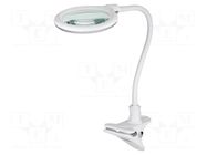 Desk magnifier; with backlight; 3dpt; Ø100mm; Illumination: LED Goobay