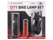 Torch: LED bike torch; 10lm,250lm; IPX5 MACTRONIC