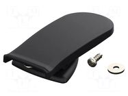 Clip; for enclosures; black; BOS-Streamline BOPLA