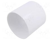 Accessories: round duct connector; white; ABS; Ø104mm; 20pcs. DOSPEL S.A.