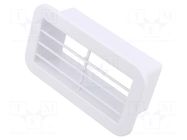 Accessories: ventilation grille; white; Body dim: 127x71x39mm DOSPEL S.A.