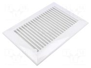 Accessories: ventilation grille; white; Body dim: 172x248x17mm DOSPEL S.A.