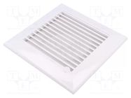 Accessories: ventilation grille; white; Body dim: 174x174x17mm DOSPEL S.A.