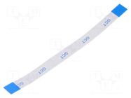 FFC tape; Cores: 10; Tape ph: 0.5mm; L: 76mm; 500mA; 60V; FFC5-TIN GCT