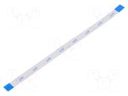 FFC tape; Cores: 10; Tape ph: 0.5mm; L: 127mm; 500mA; 60V; FFC5-TIN GCT