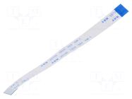 FFC tape; Cores: 14; Tape ph: 0.5mm; L: 101mm; 500mA; 60V; FFC5-TIN GCT