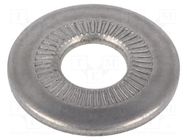 Washer; internally serrated; M8; D=22mm; h=2.7mm; BN 21207 BOSSARD