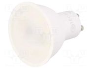 LED lamp; cool white; GU10; 230VAC; 410lm; 4.9W; 120°; 6400K GTV Poland