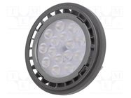 LED lamp; neutral white; G53; 12VDC; 1250lm; 12.5W; 40°; 4000K GTV Poland