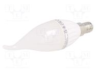 LED lamp; neutral white; E14; 230VAC; 1000lm; 10W; 160°; 4000K GTV Poland